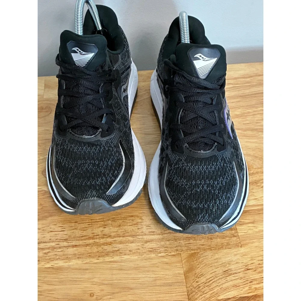 Saucony Omni 20 WomenRunning Shoes Black Silver Purple S10682-20 Stability 8.5W